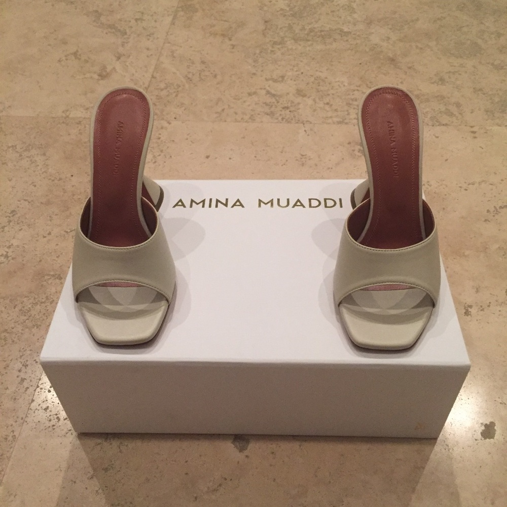 New Amina Muaddi Lupita Sandals